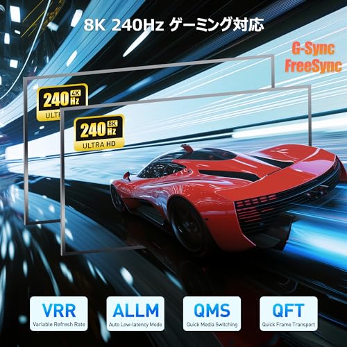 DisplayPort 2.1ケーブル 4