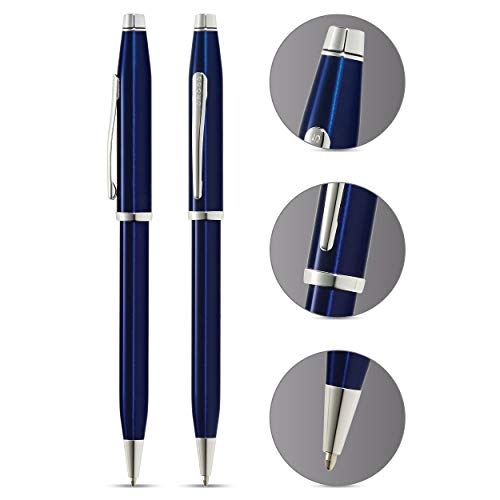 Century II Translucent Blue Lacquer Ballpoint Pen 2