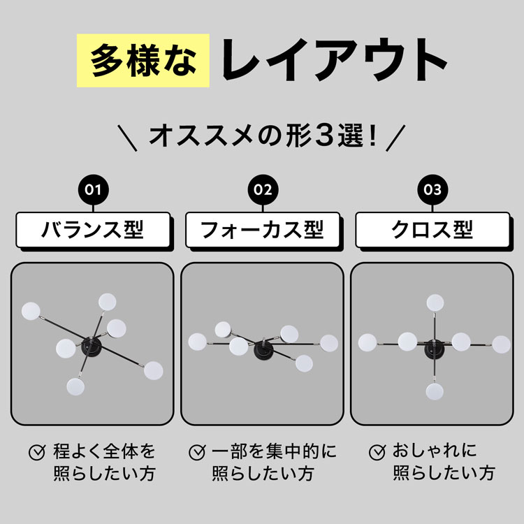 シーリングライト 6