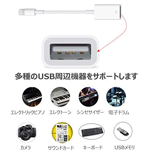 iphone/ipad専用 OTG機能 USB変換 アダプタ 2