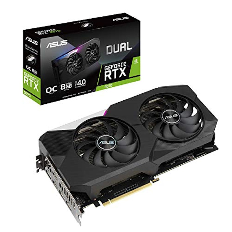 Dual GeForce RTX 3070 V2 OC エディション8GB GDDR6 (LHR版) 1