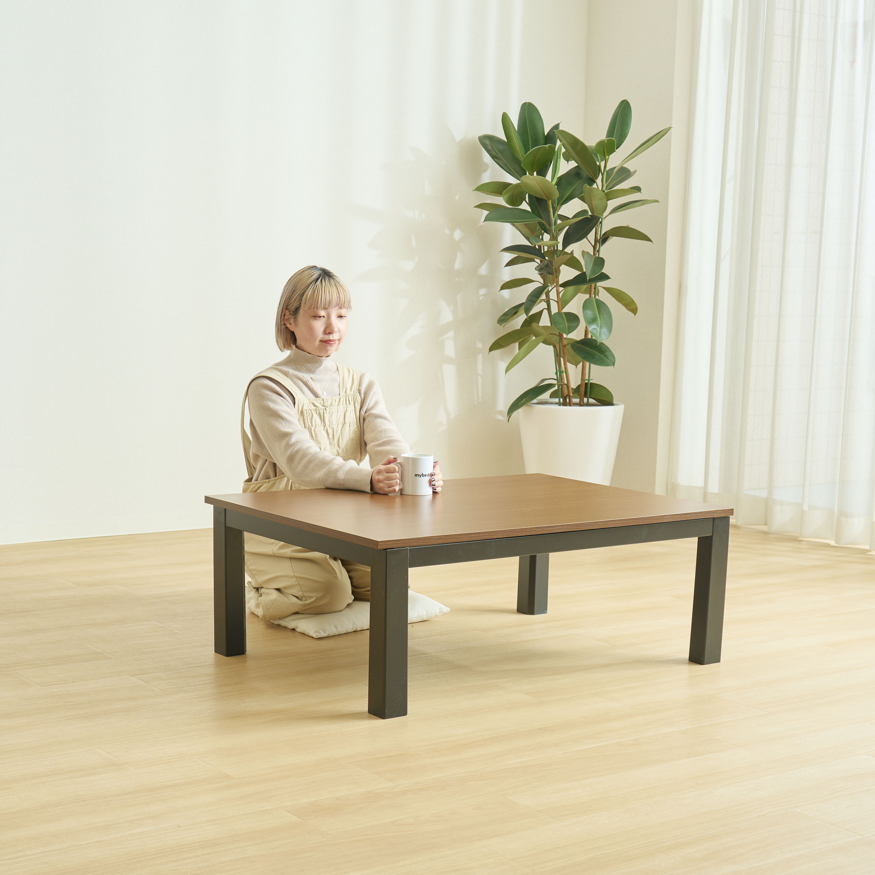 山善 カジュアルこたつ EYC-105752を検証レビュー！こたつの