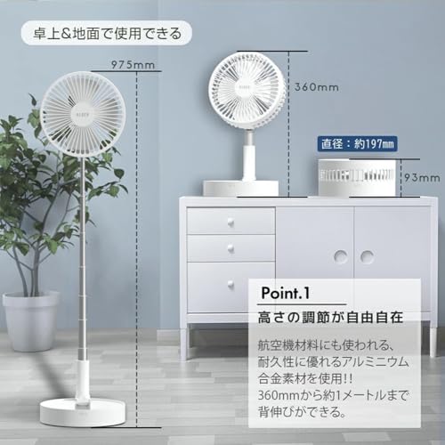 折りたたみ扇風機 3