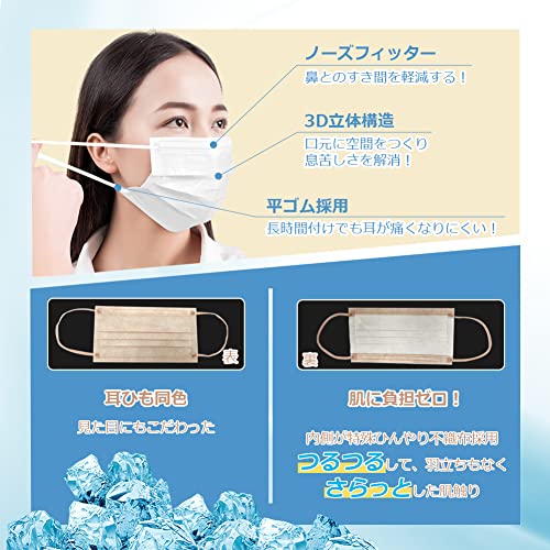 瞬間冷感不織布マスク 5