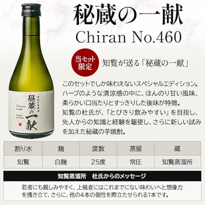 杜氏厳選 芋焼酎飲み比べ 5本セット 4