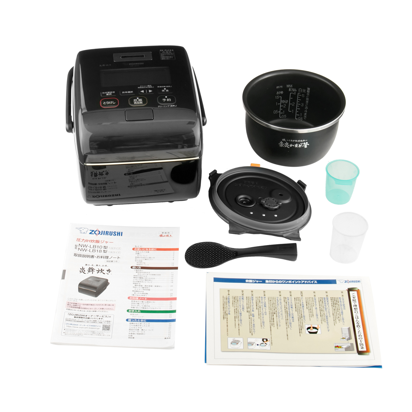 象印 炊飯器 圧力IH炊飯ジャー（1升炊き） 濃墨 ZOJIRUSHI 炎舞炊き NW