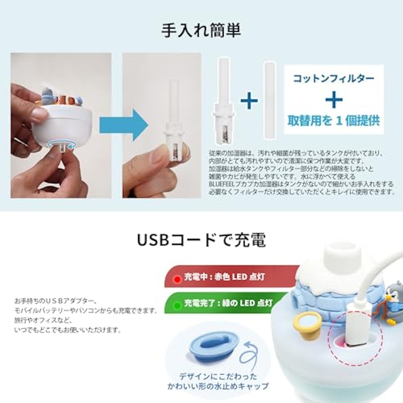 浮かべるミニ加湿器 5