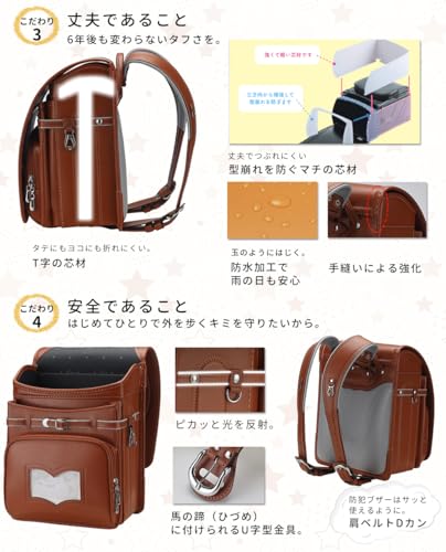 強化レザーランドセル 3
