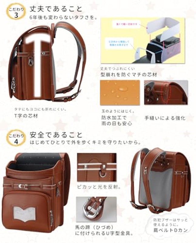 強化レザーランドセル 3
