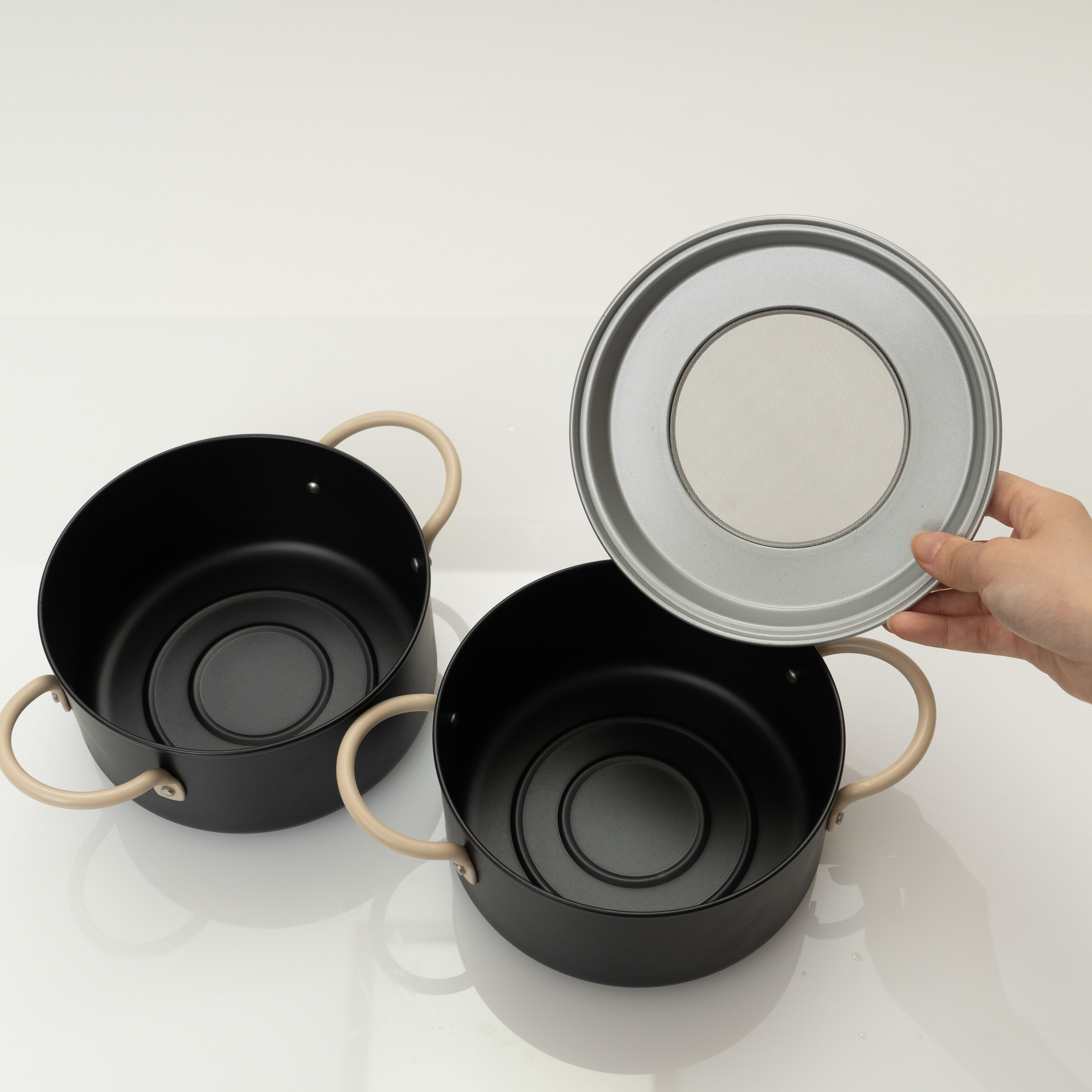 オベ・フラ お弁当用鉄製両手フライ鍋セット 4