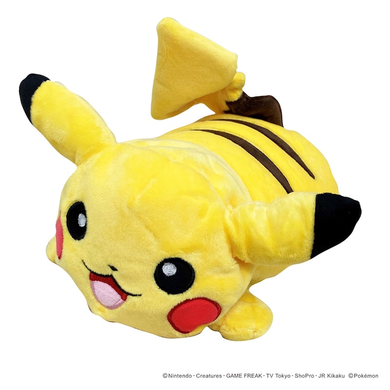 ピカチュウから変身するネックピロー 3