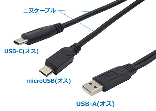 USB二又ケーブル 2