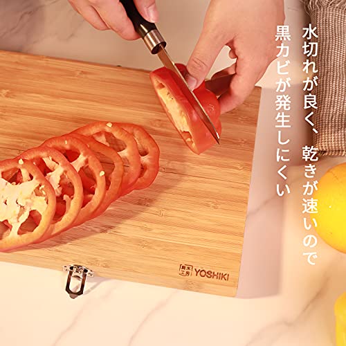 竹製包丁付きまな板セット 4