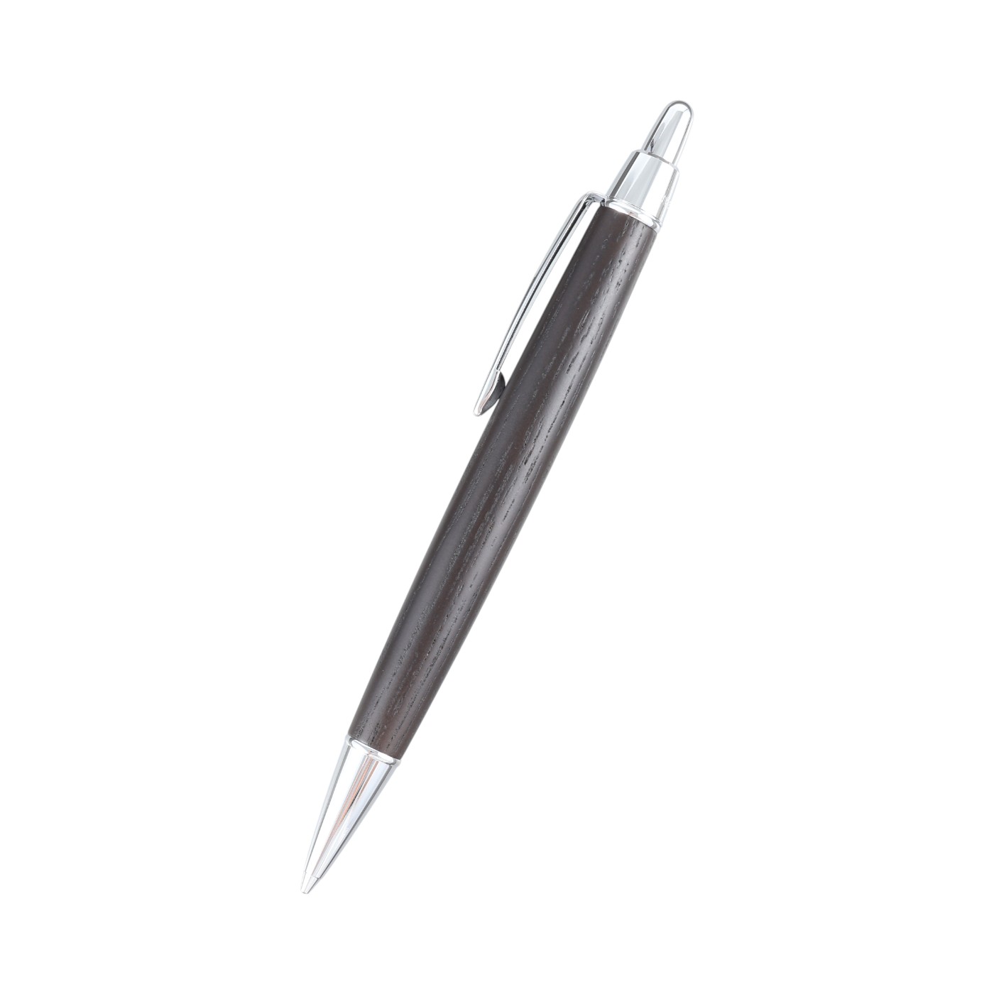 177肥松 木製シャーペン 最強低重心溝付き ステンレス 木軸シャーペン