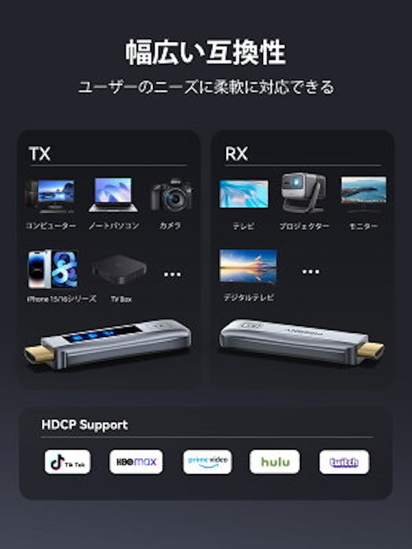 ワイヤレスHDMI送受信機 7