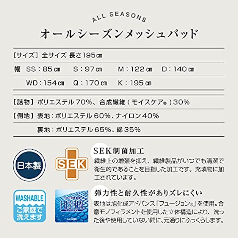 オールシーズンメッシュパッド 7