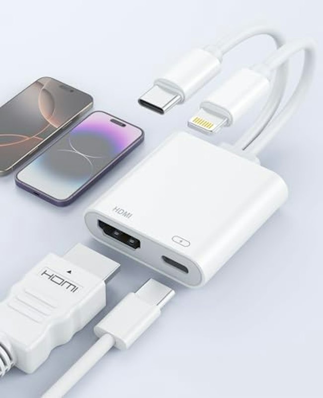 USB-C・Lightning to HDMI変換アダプター 1