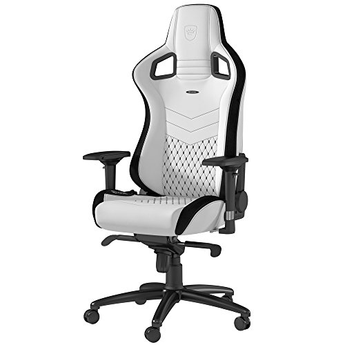 [バッジ] Noblechairs EPICシリーズ　プレミアムホワイト noblechairs ゲーミングチェア｜EPIC - WHITE EDITION｜NBL-EPC