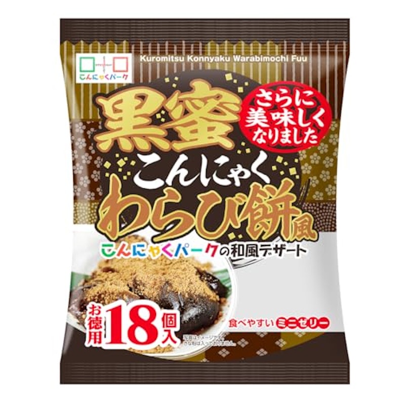 黒蜜こんにゃくわらび餅風 1