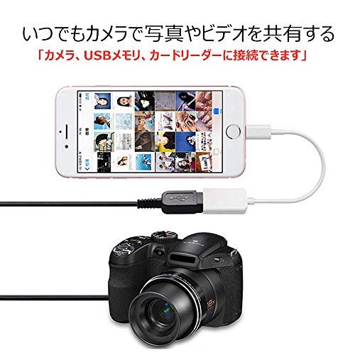 iphone/ipad専用 OTG機能 USB変換 アダプタ 5