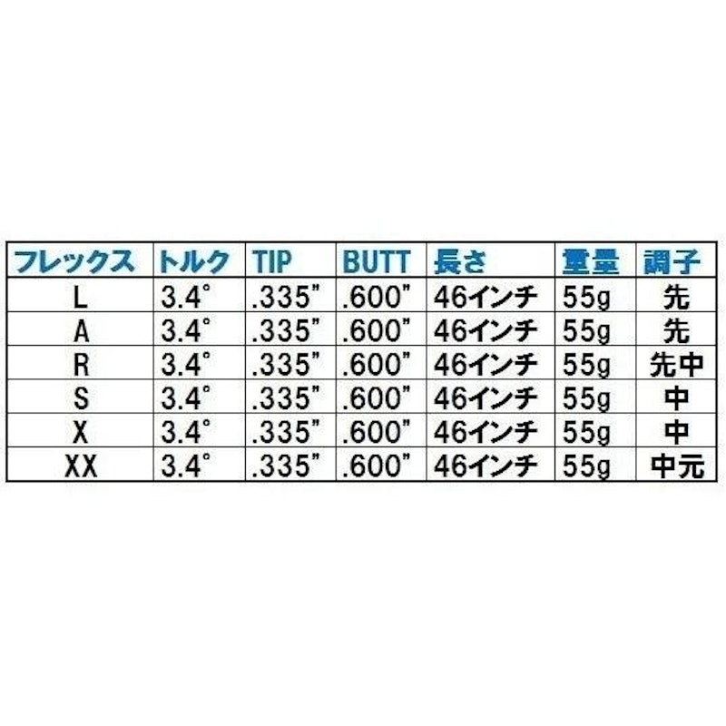 VIZION Ultralit55 ゴルフシャフト 3