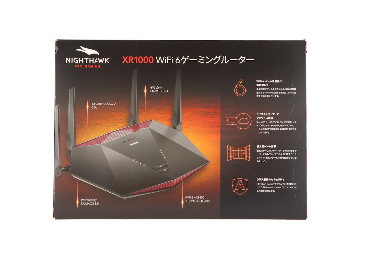 Nighthawk Pro Gaming AX5400 XR1000-100JPSをレビュー Nighthawk Pro Gaming AX5400 XR1000-100JPSをレビュー