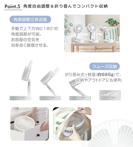 折りたたみ扇風機 6