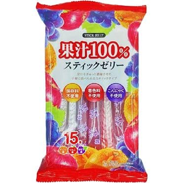  果汁100％スティックゼリー 1