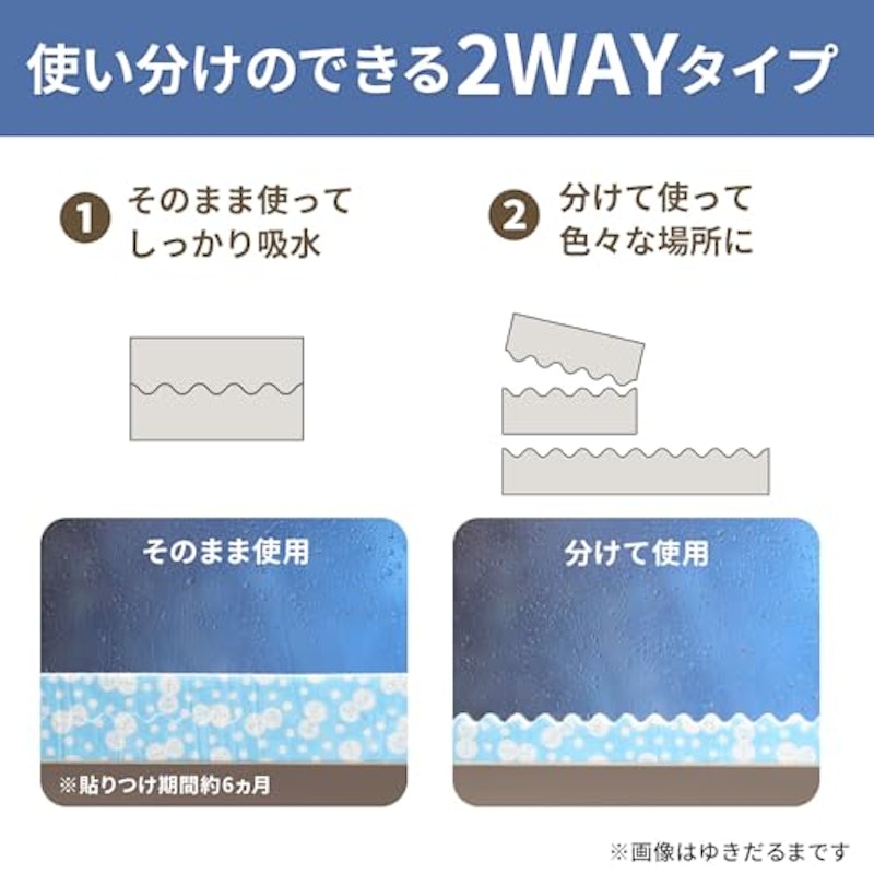 強力結露吸水テープ 2WAY 3