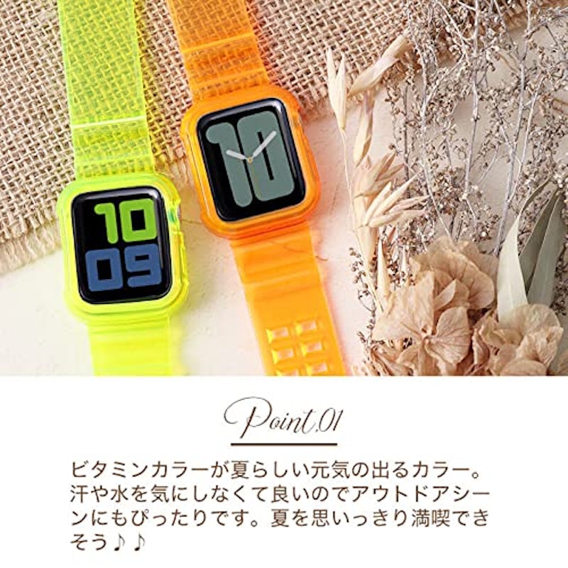 Apple Watch クリアベルト 2
