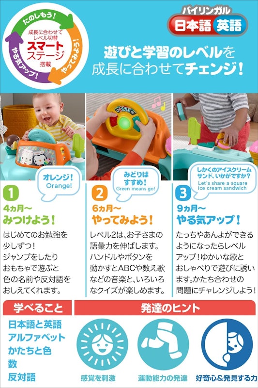 フィッシャープライス 2Wayで長く使えるスイーツ・ジャンパルー 4