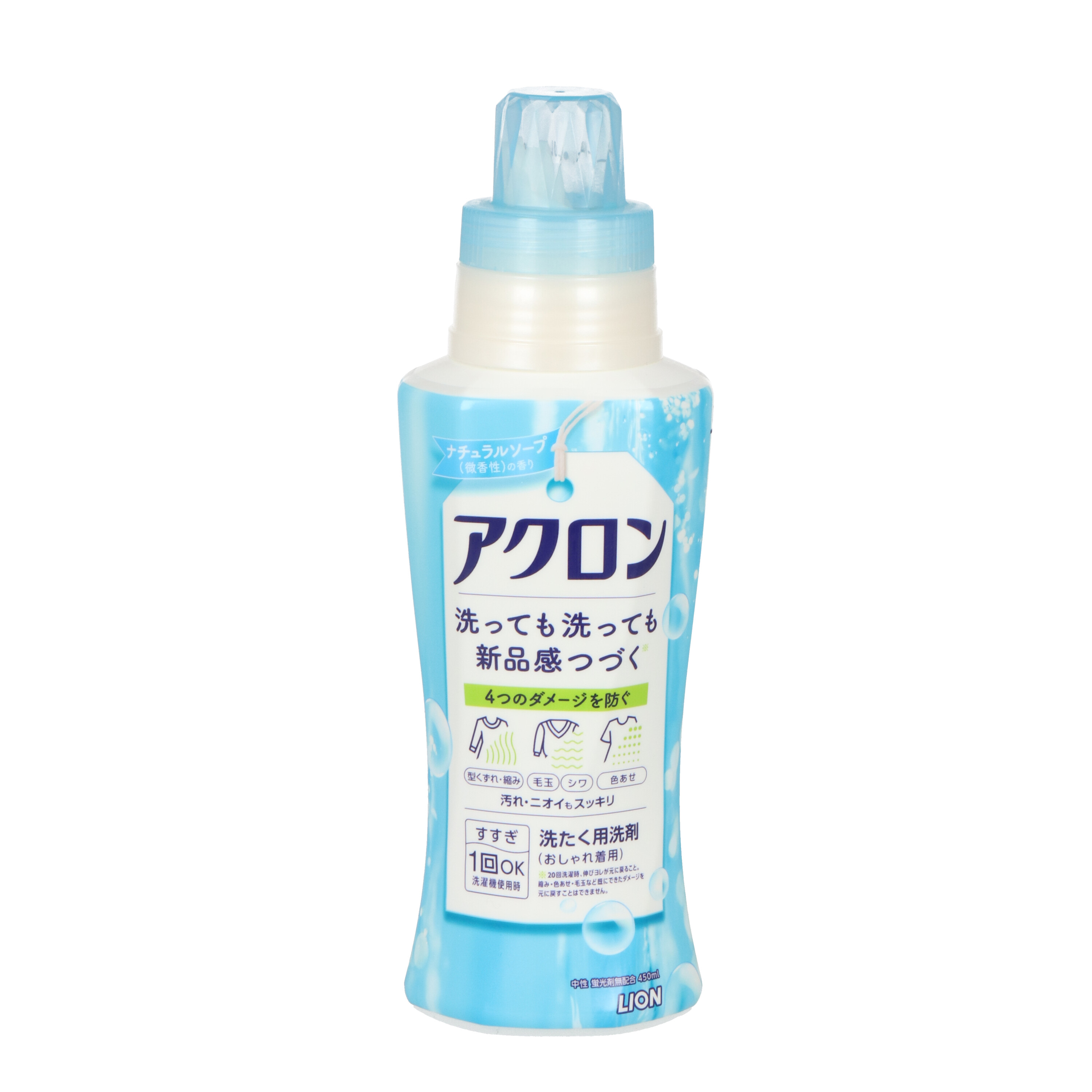 ライオン アクロン ナチュラルソープ つめかえ用大型 850ml - 洗濯用洗剤