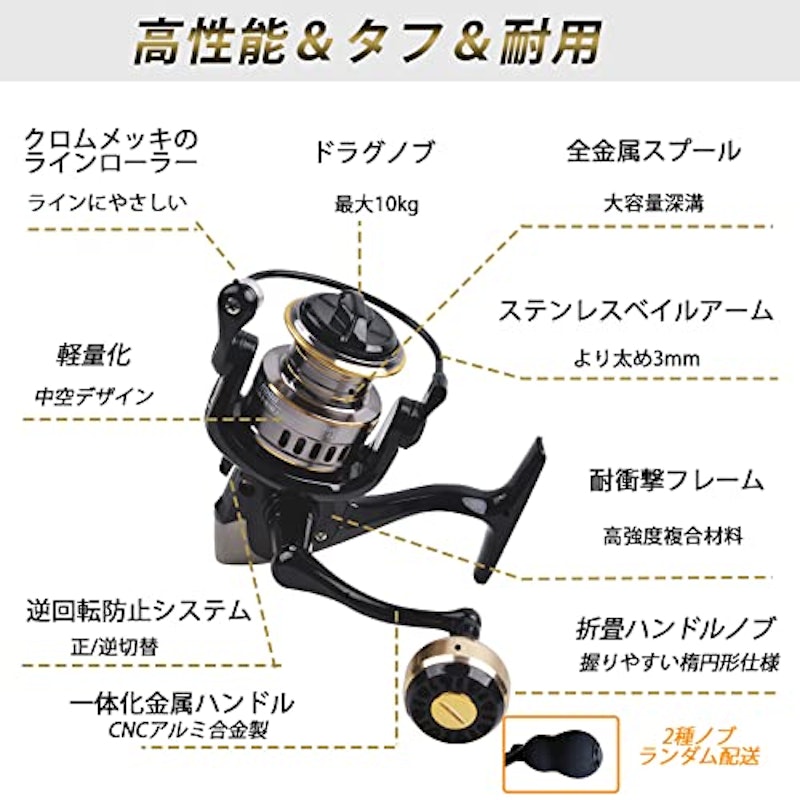 スピニングリール 大物狙い用5000番 3