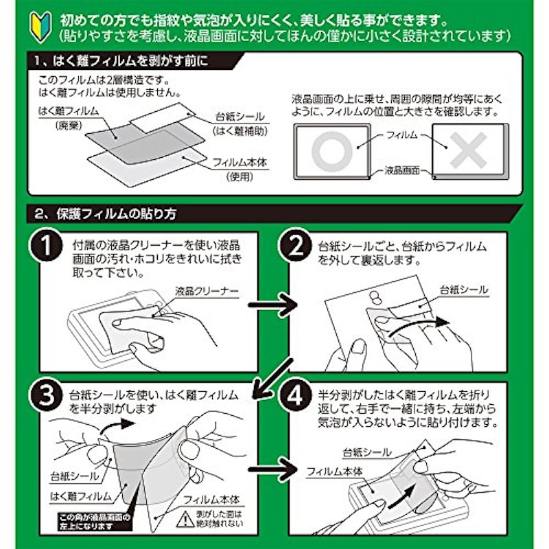 液晶保護フィルム 親水タイプ 4