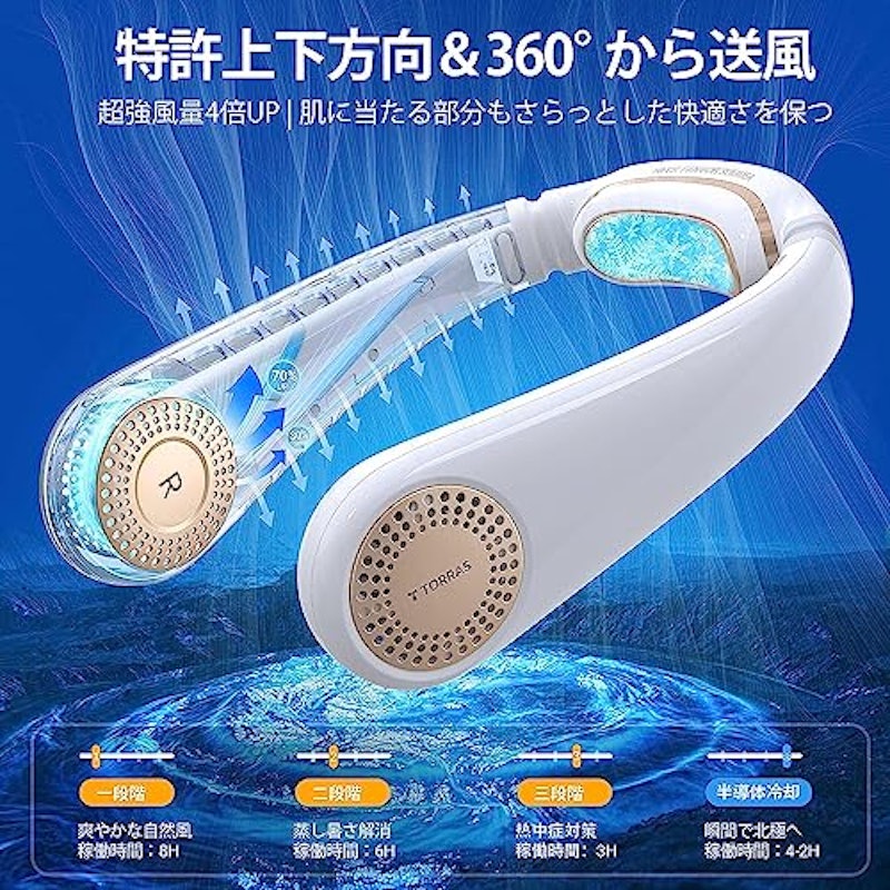 首掛け携帯扇風機 3