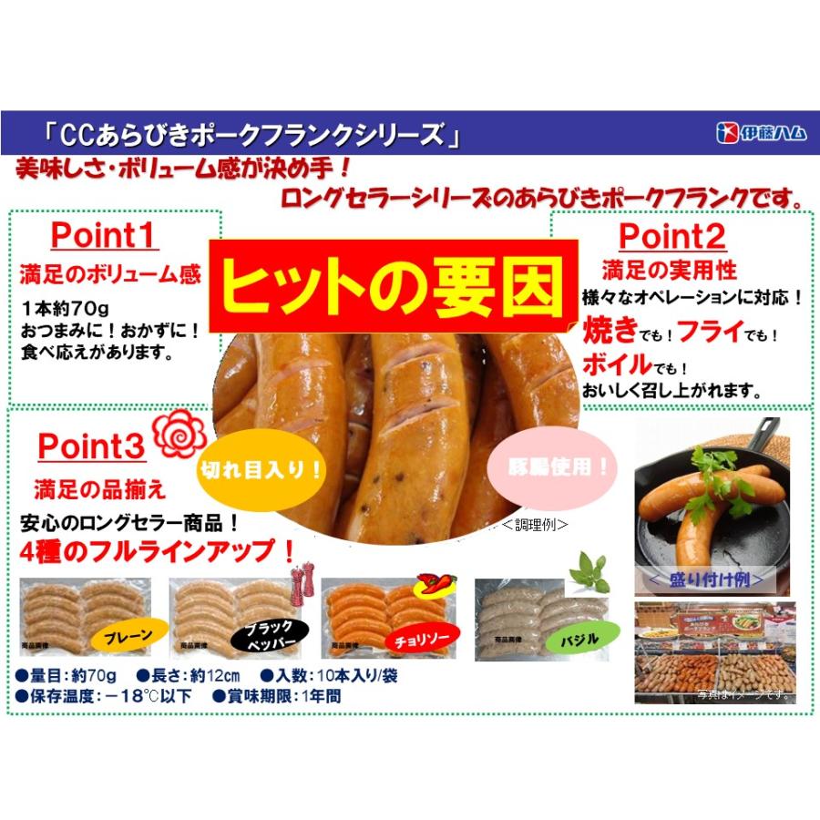 CC あらびきポークフランク ペッパー 650g 2