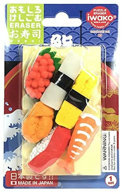 ブリスターパック消しゴム お寿司 1