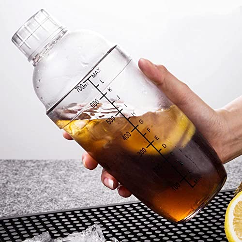 クリアプラスチックカクテルシェーカー 4