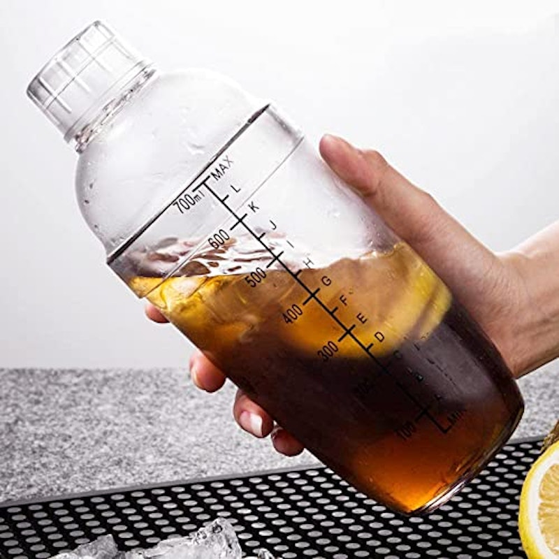 クリアプラスチックカクテルシェーカー 4