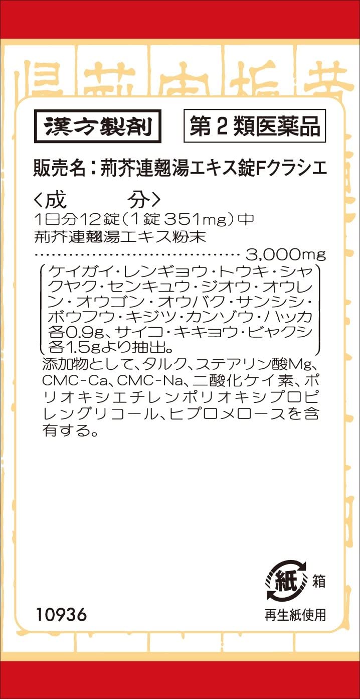 荊芥連翹湯エキス錠F 4