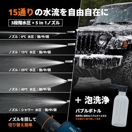 POWASH シャワーにもなる高圧洗浄機 3