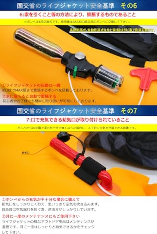自動膨張式ライフジャケット 8