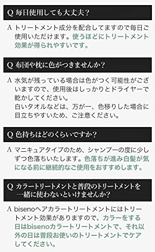 biseno ヘアカラートリートメント 9