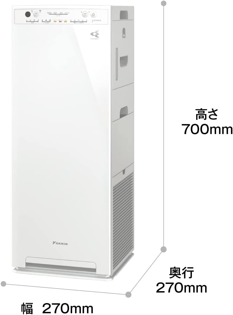 ダイキン 加湿ストリーマ空気清浄機 MCK55Z-Wを検証レビュー