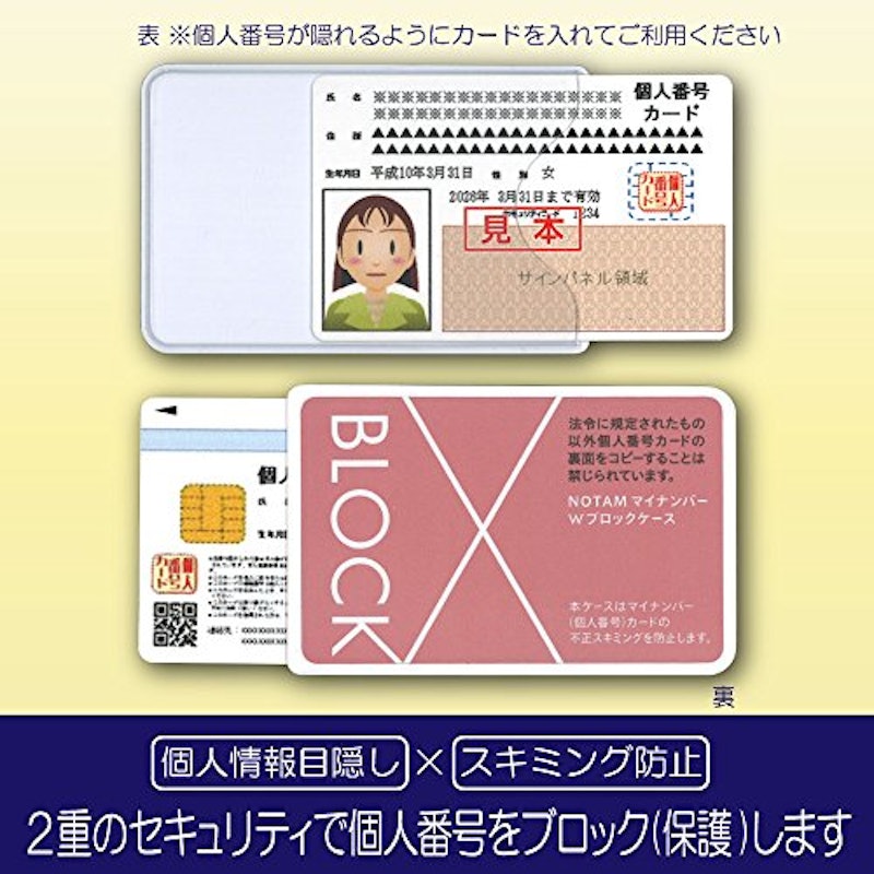ノータム・マイナンバーWブロックケース 4