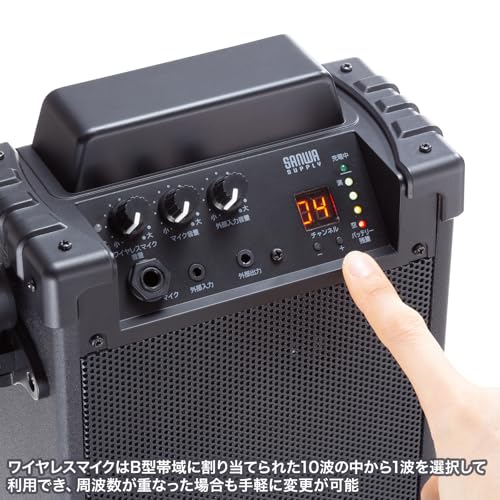 ワイヤレスマイク付き拡声器スピーカー 3