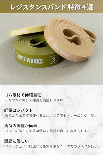 レジスタンスバンド カラビナ付き 2