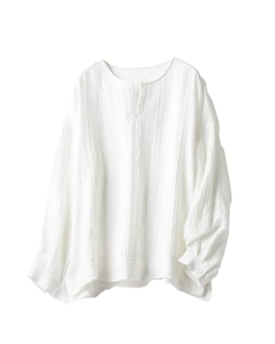  ドビー織 キーネックブラウス 1