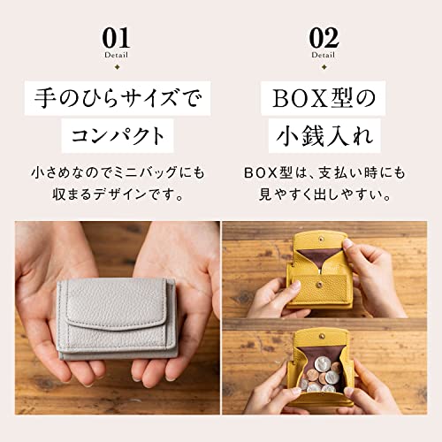 イタリア製シュリンクレザー スキミング防止機能付き ミニ財布 3