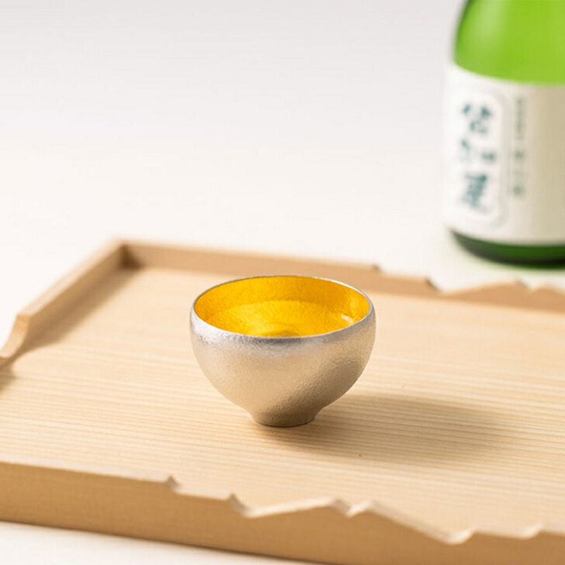ぐい呑 - まどか - 金箔 2